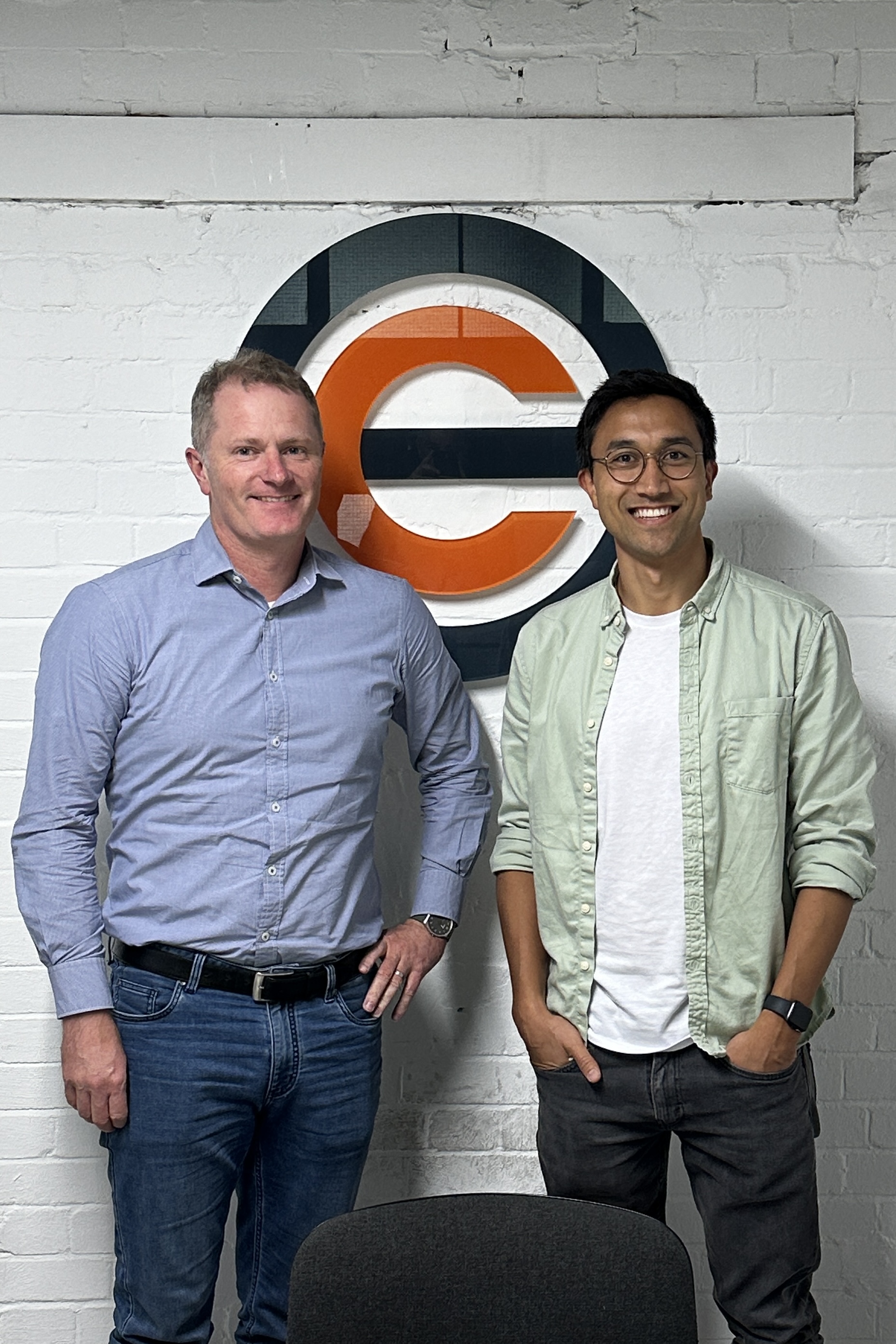 Alex Smith (HAMR Energy) and Luke Tan (Supercritical) at Supercritical's London facility