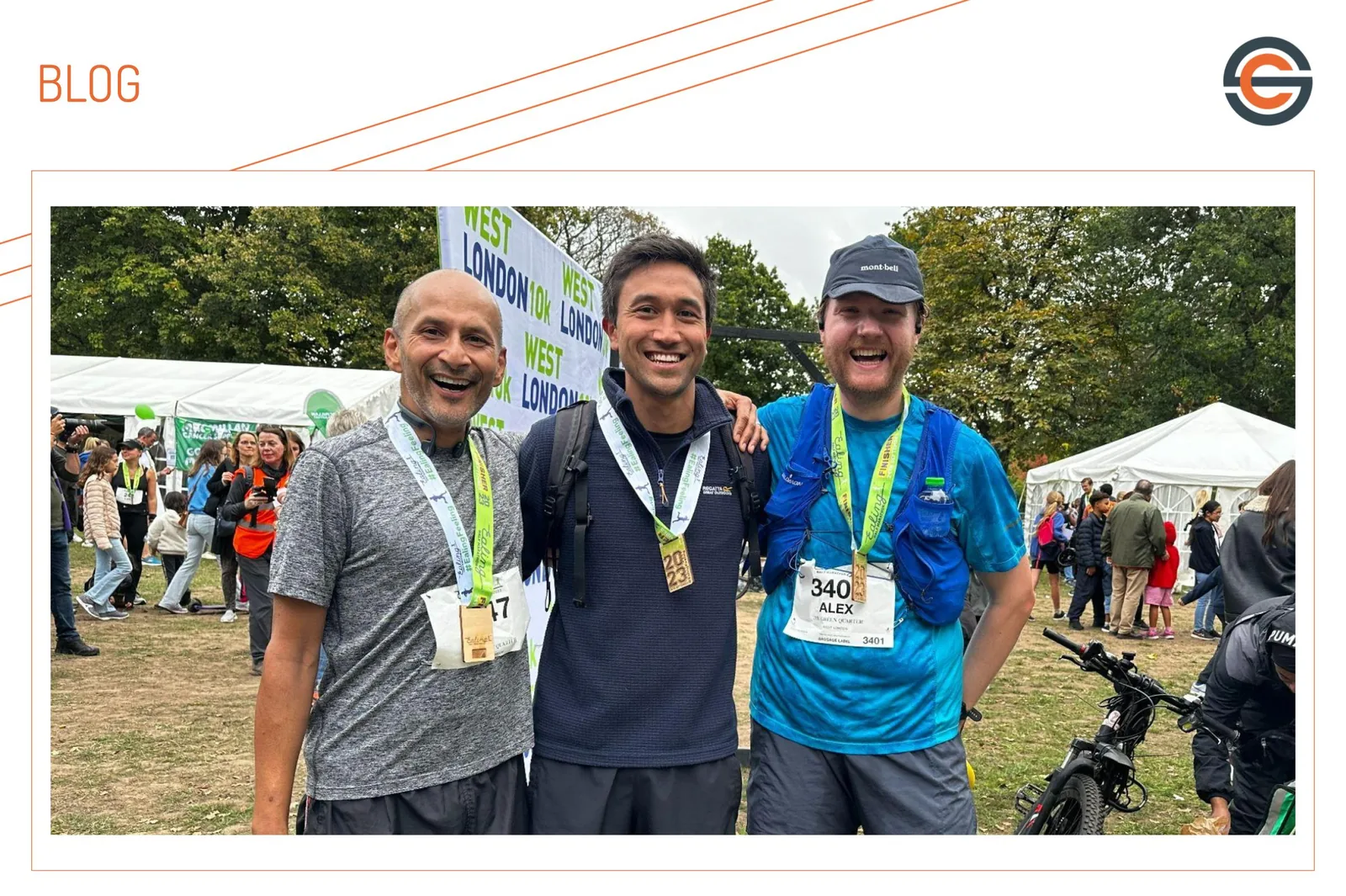 Supercritical Striders running team at the Ealing Half Marathon 2023