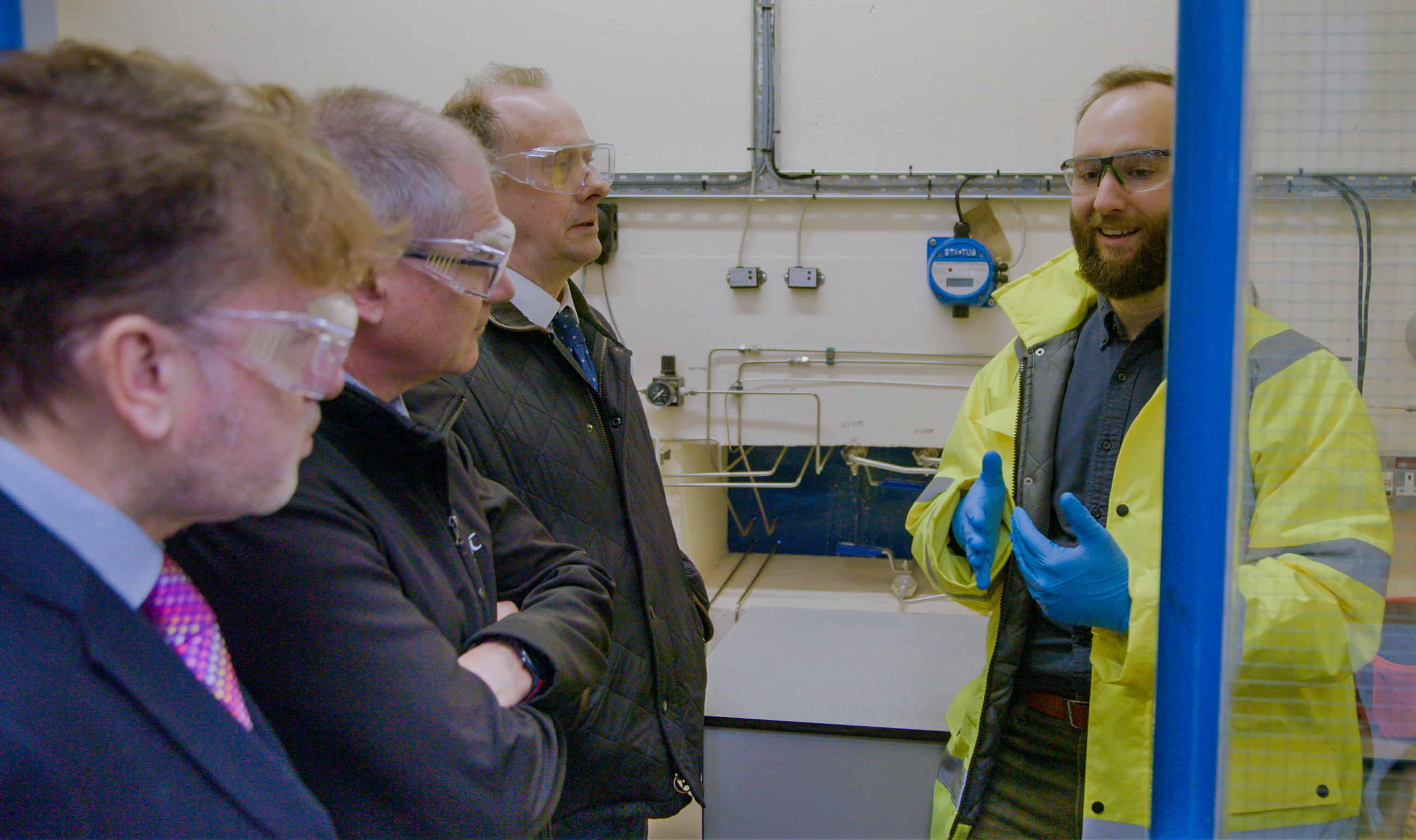 Supercritical Engineer Presenting to VIPs